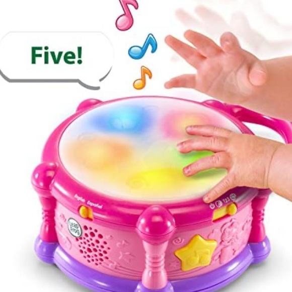 VTECH & LEAPFROG MUSIC TOY BUNDLE SET DRUM MICROPHONE MUSICAL LIGHTS TOYS PINK - Picture 13 of 15